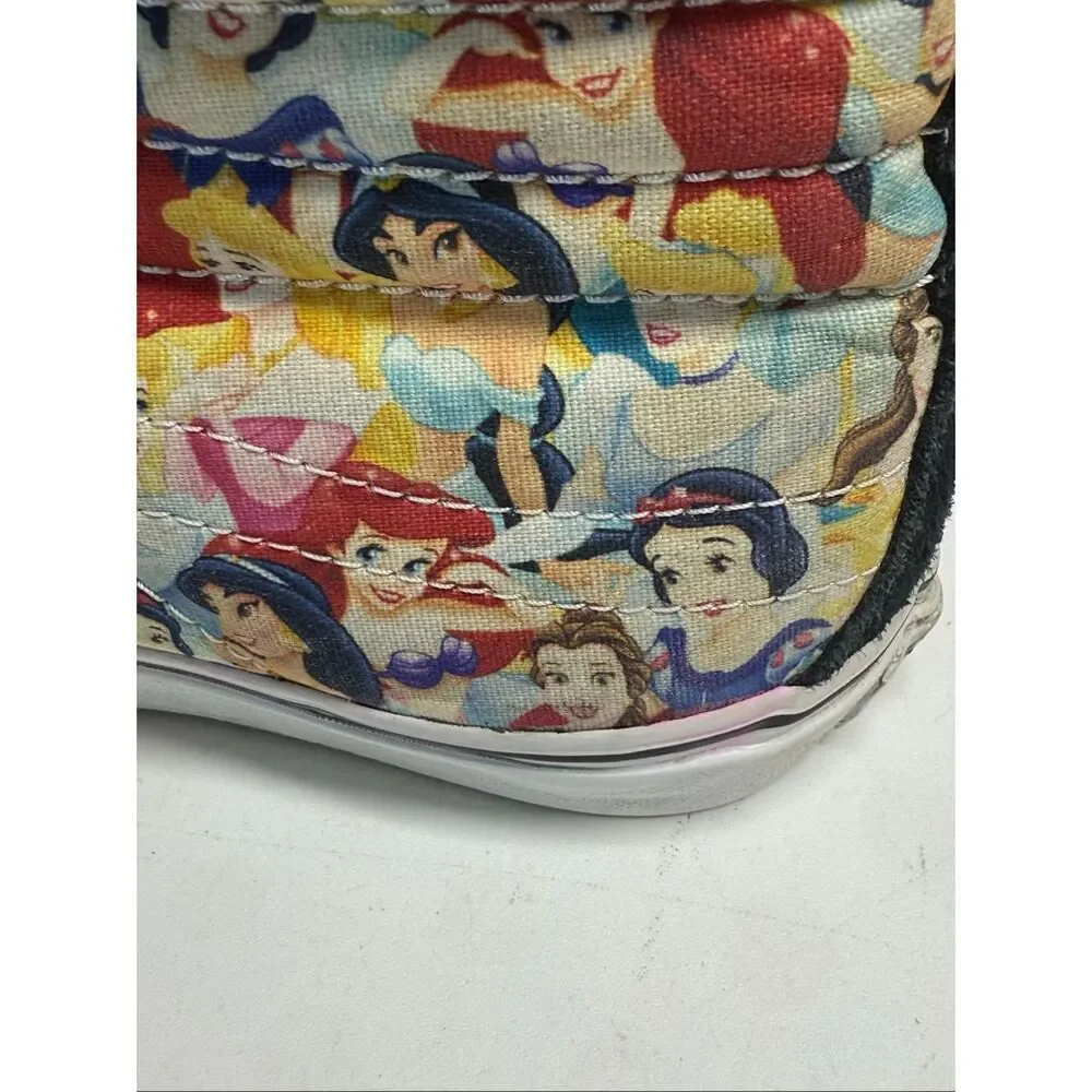 Vans SK8-Hi Women’s Disney Multi Princess Print Rare High top size 8 See Notes